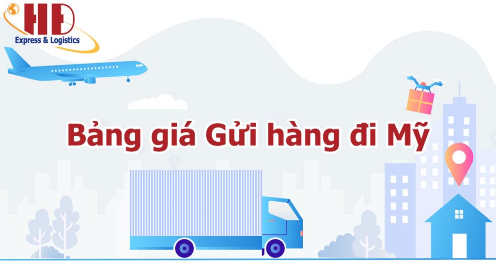 Bảng giá Gửi hàng đi Mỹ - HĐ Express