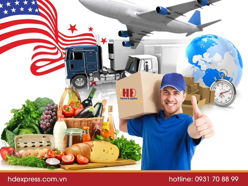 HĐ Express gửi thực phẩm đi Mỹ