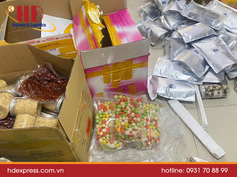 Gửi hàng đi Indonesia tại TP.HCM - thực phẩm