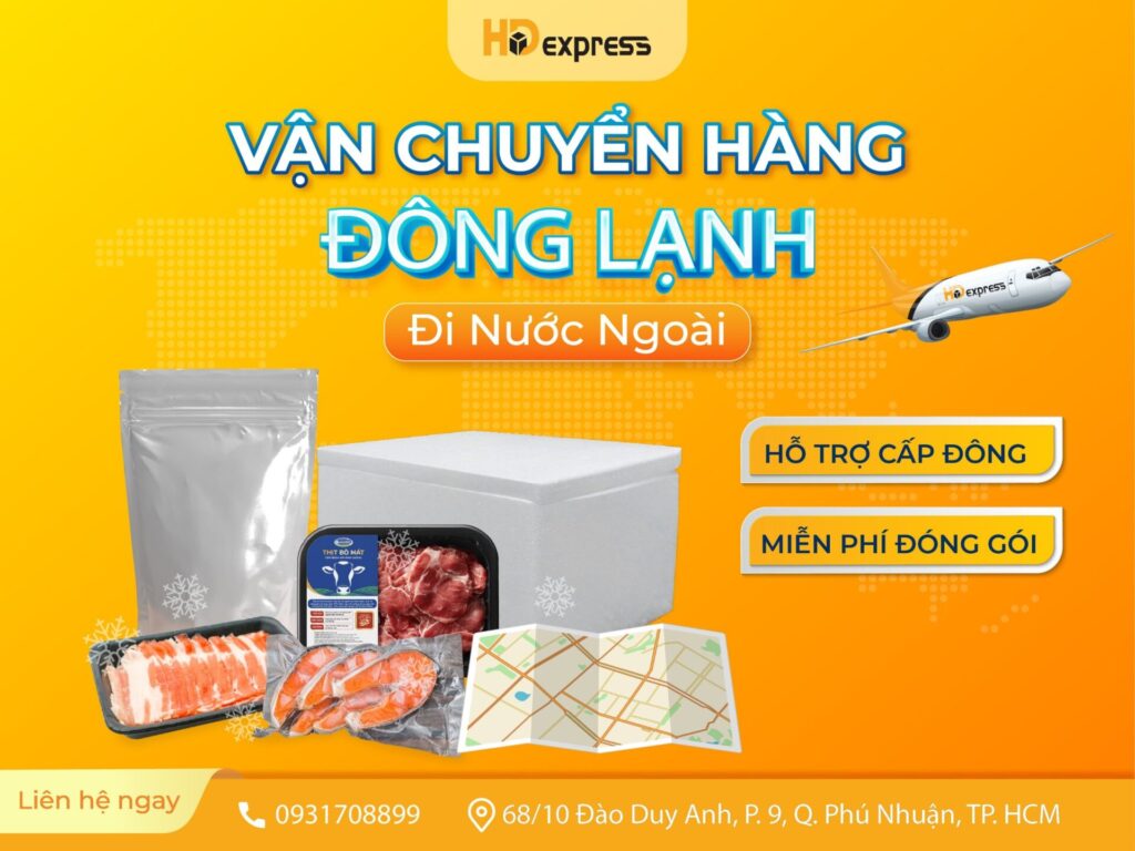 GỬI HÀNG ĐÔNG LẠNH ĐI MỸ GIÁ RẺ TẠI HĐ EXPRESS