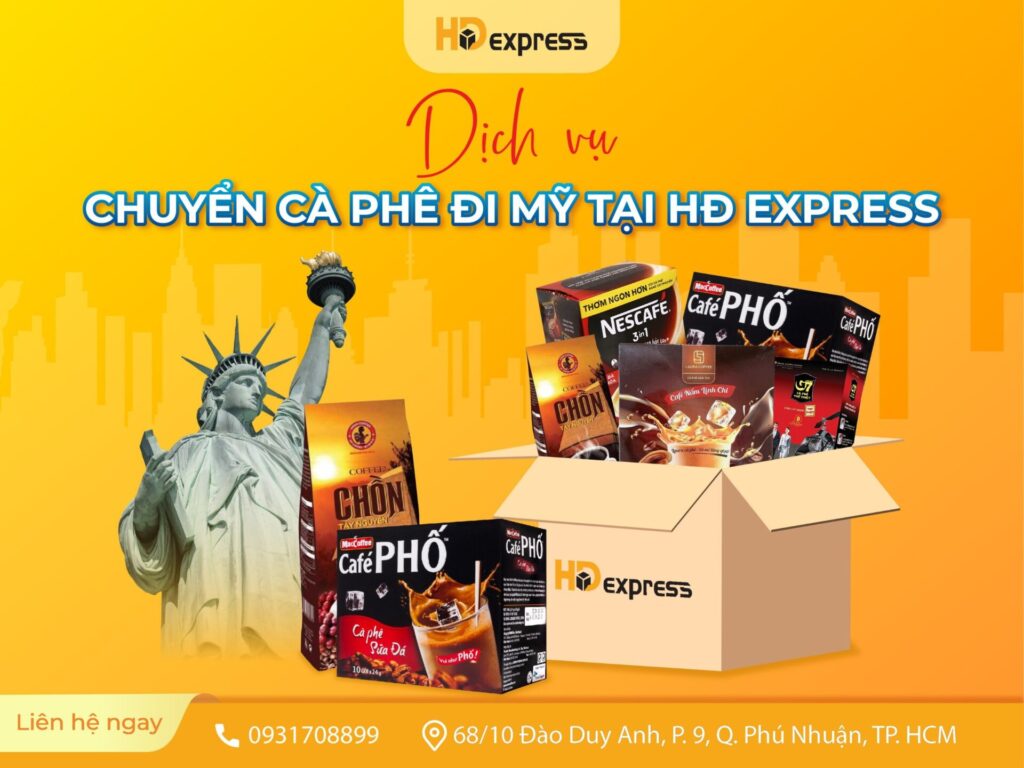 DỊCH VỤ CHUYỂN CÀ PHÊ ĐI MỸ UY TÍN TẠI HĐ EXPRESS