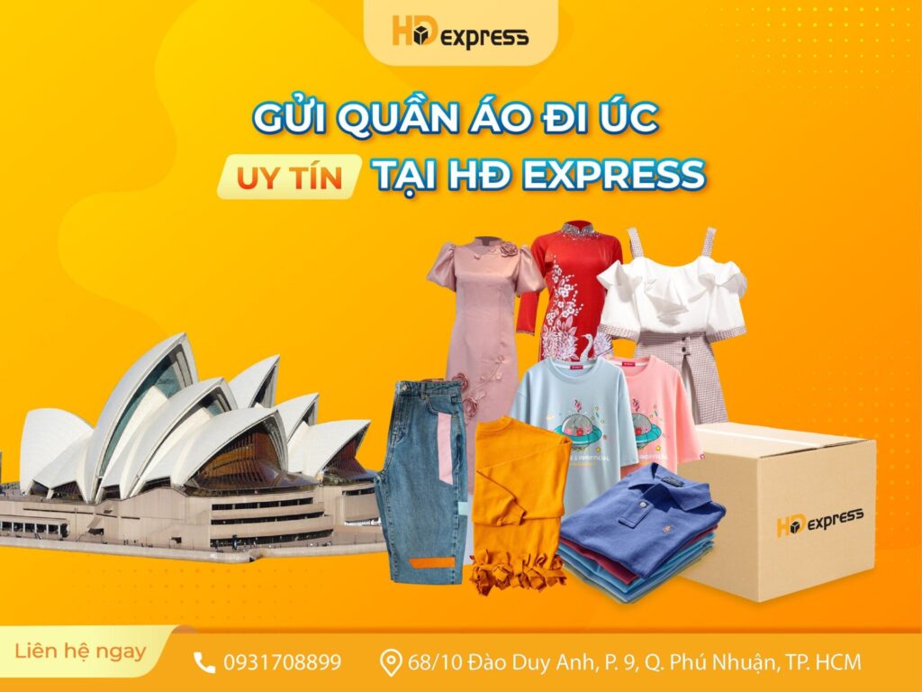 GỬI QUẦN ÁO ĐI ÚC UY TÍN TẠI HĐ EXPRESS