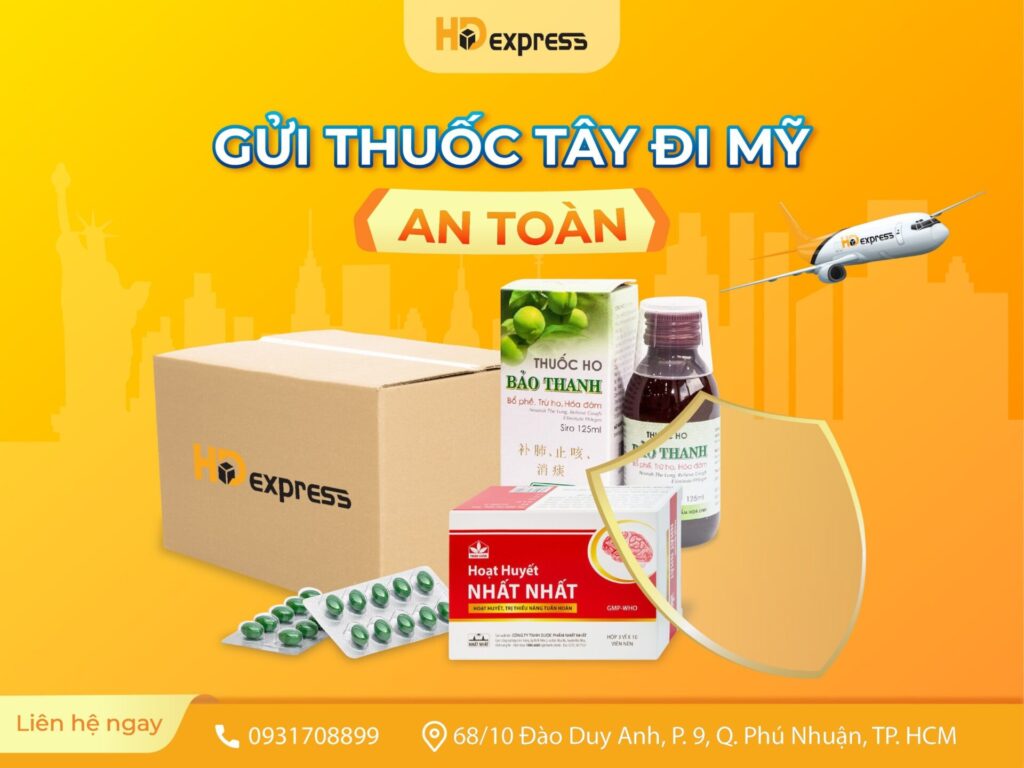 VẬN CHUYỂN THUỐC TÂY ĐI MỸ TẠI HĐ EXPRESS