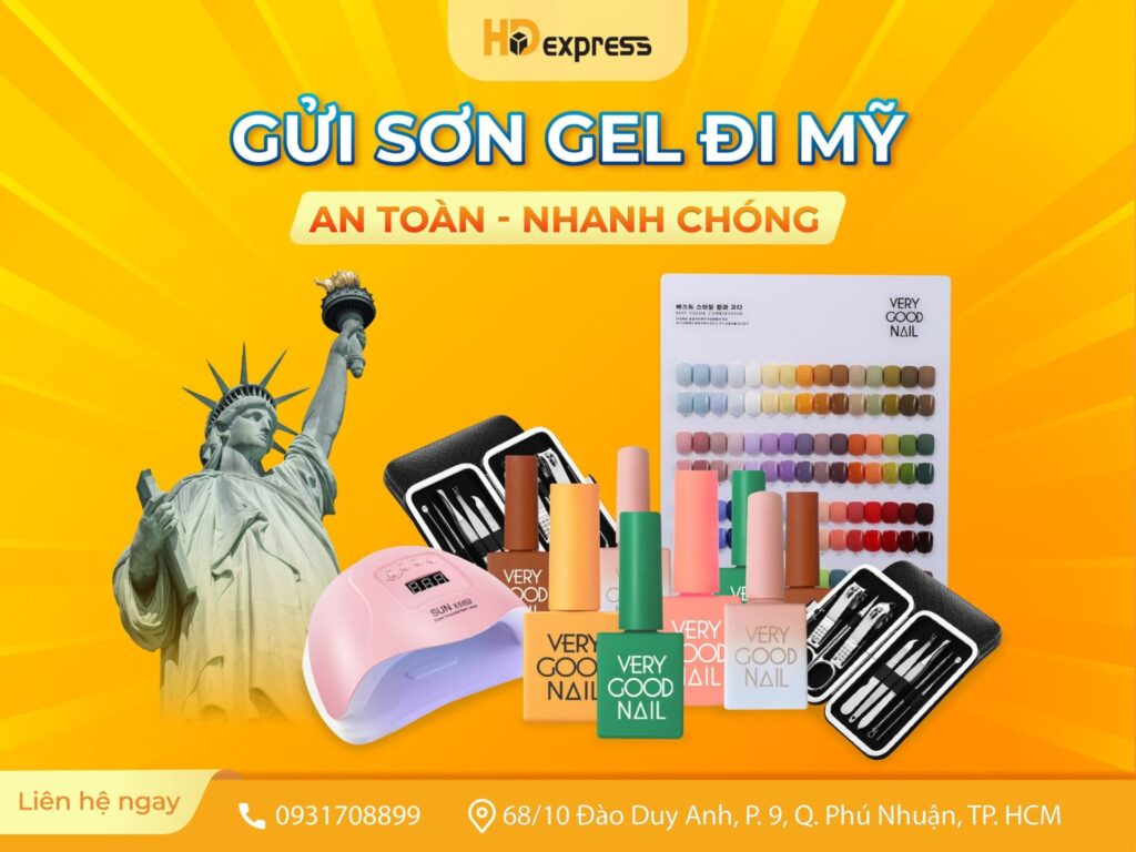 GỬI SƠN GEL ĐI MỸ AN TOÀN NHANH CHÓNG