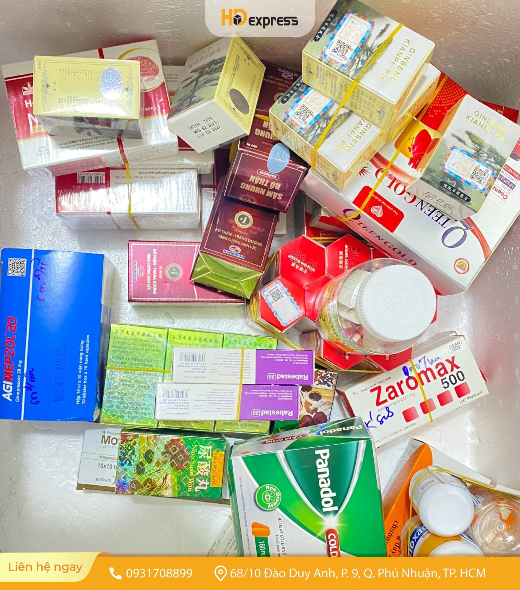 VẬN CHUYỂN THUỐC TÂY ĐI MỸ TẠI HĐ EXPRESS