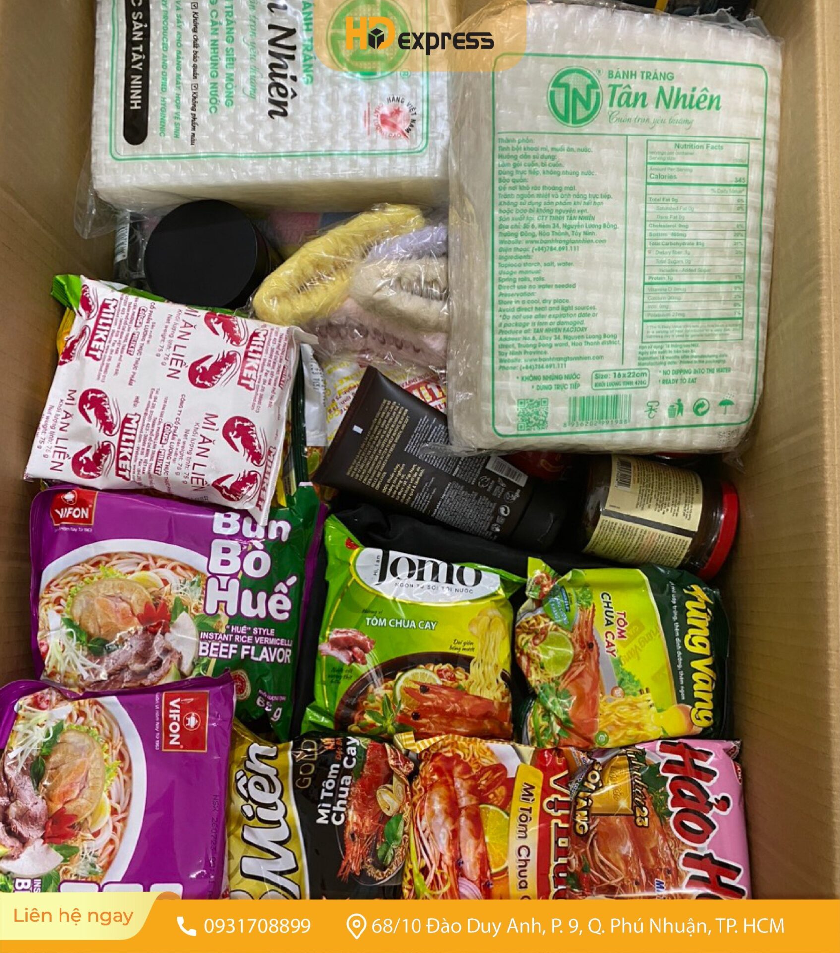 GỬI THỰC PHẨM ĐI CANADA TẠI HĐ EXPRESS