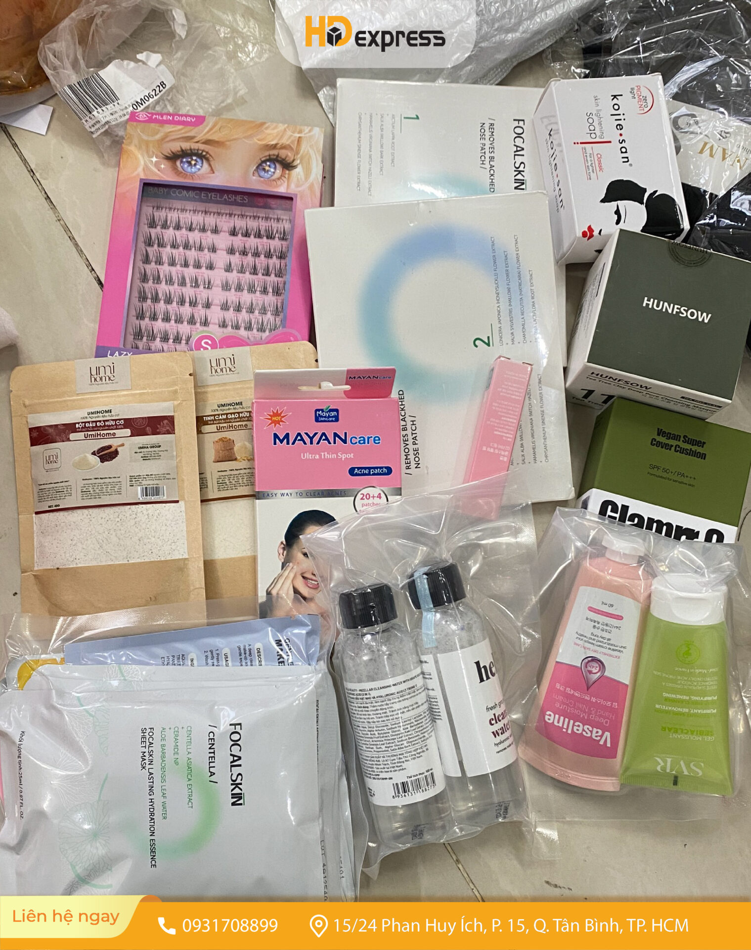 Mỹ phẩm gửi đi nước ngoài tại HĐ Express