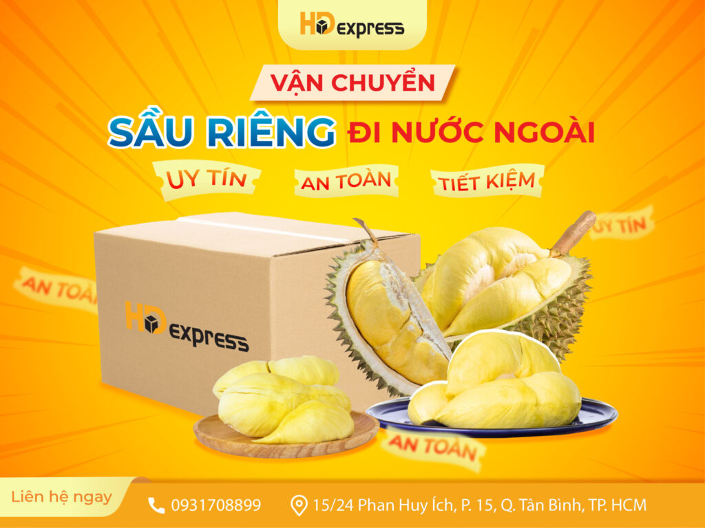 Gửi sầu riêng đi nước ngoài