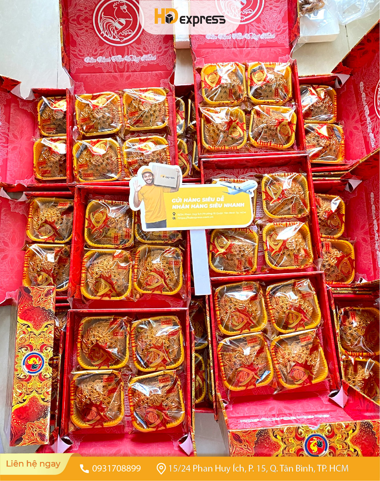 Bánh Trung Thu gửi đi Mỹ tại HĐ Express