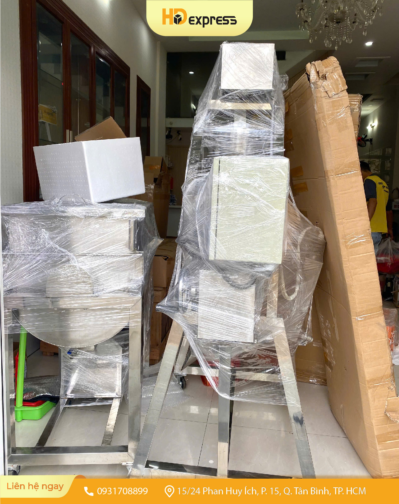 Gửi máy móc thiết bị đi Mỹ