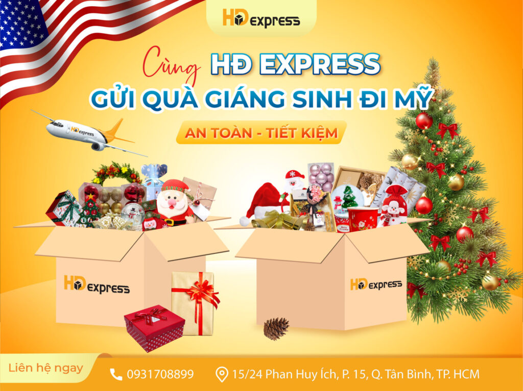 Gửi quà giáng sinh đi Mỹ