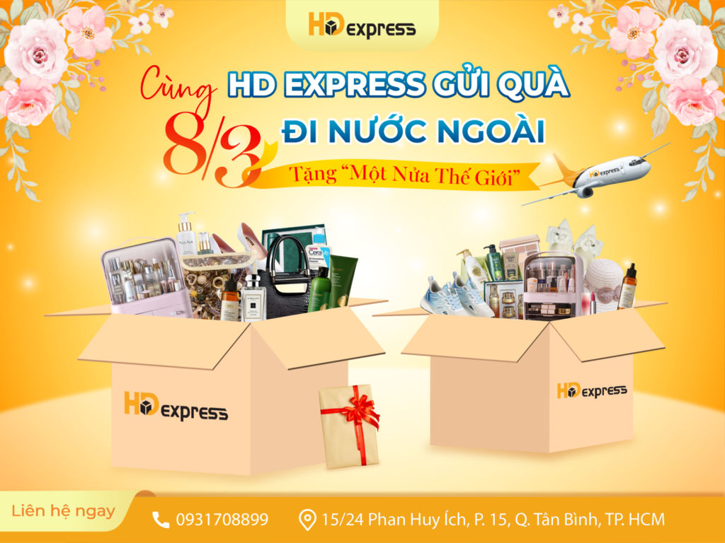 Gửi quà 8/3 đi nước ngoài