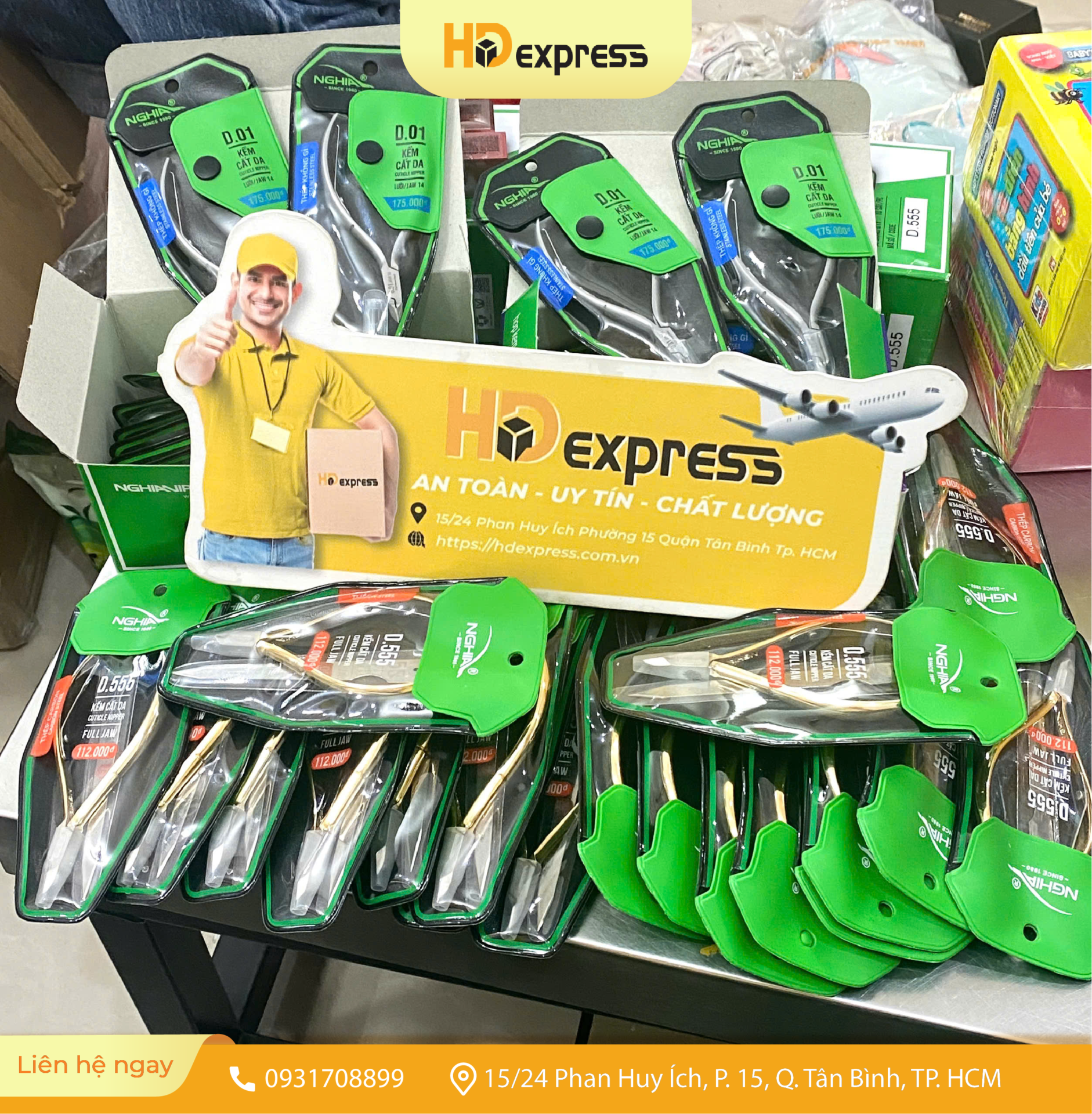 Kềm Nghĩa gửi đi Mỹ tại HD Express