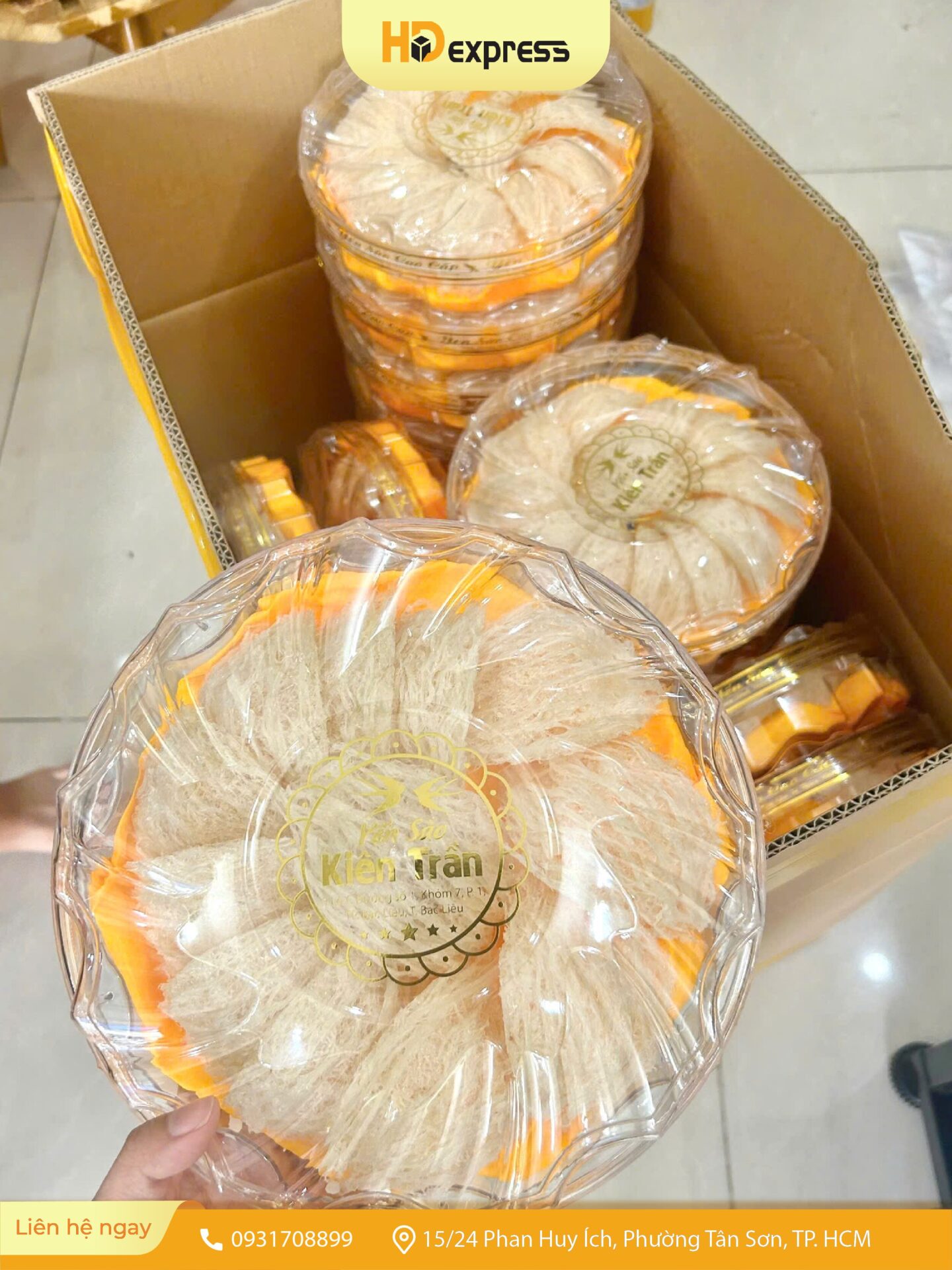 Yến sào gửi đi Na Uy tại HD Express