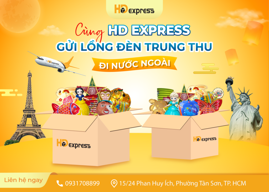 Gửi lồng đèn trung thu đi nước ngoài
