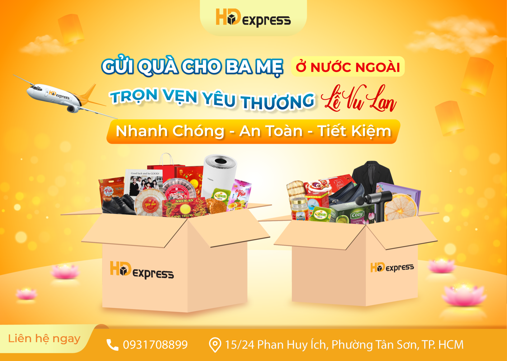 Gửi quà Vu Lan đi nước ngoài