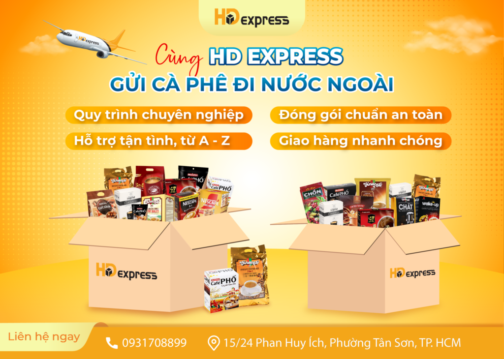 Gửi cà phê Việt Nam đi nước ngoài