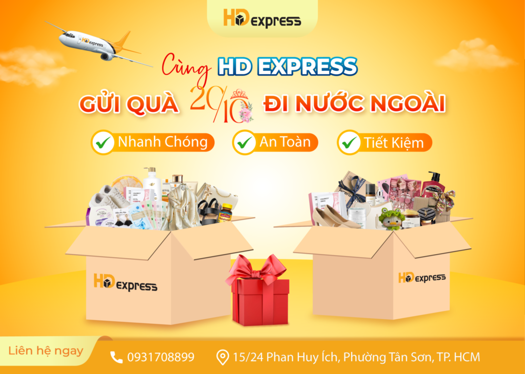 Gửi quà 20-10 đi nước ngoài