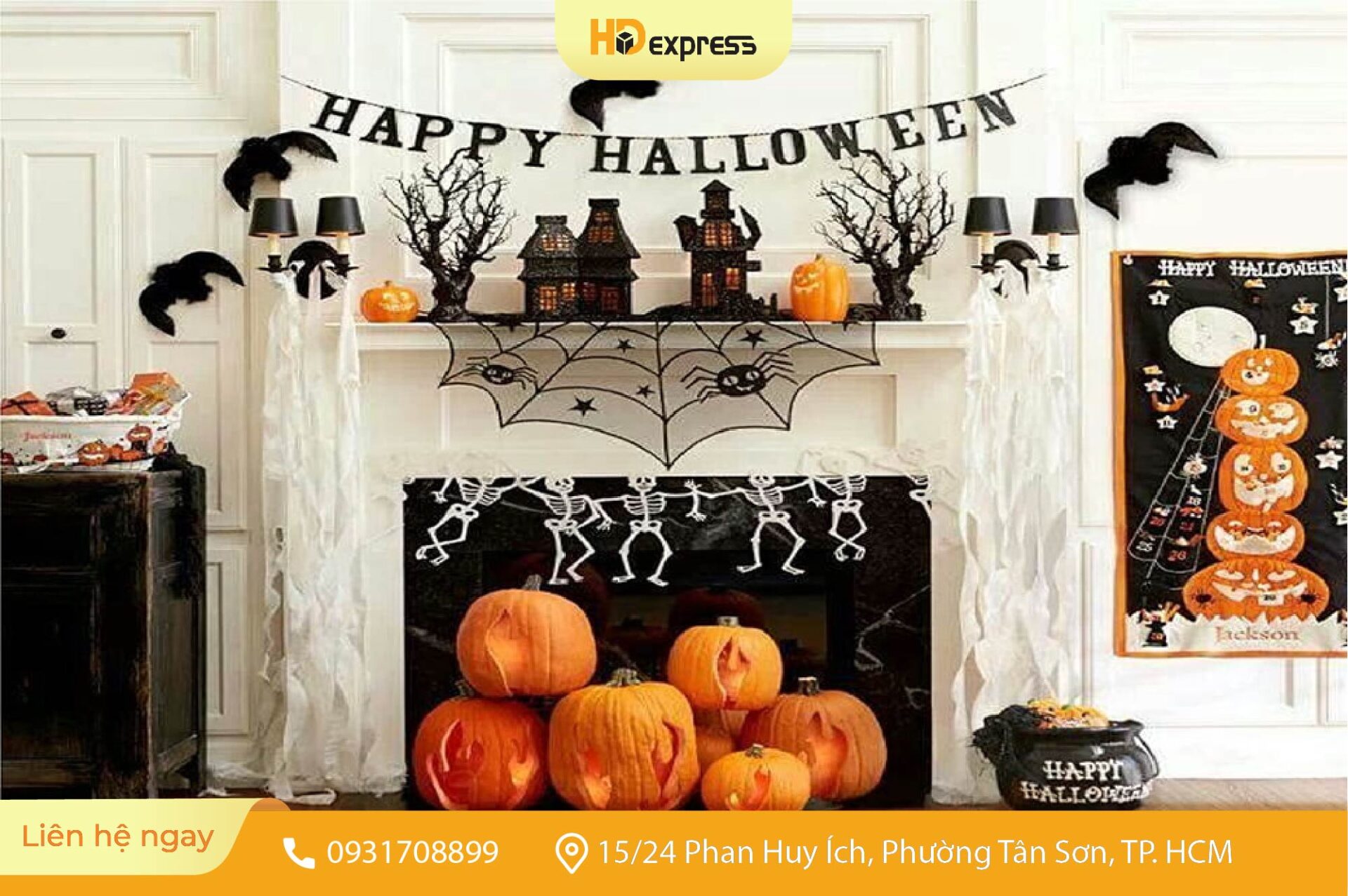 Gửi hàng trang trí Halloween đi nước ngoài
