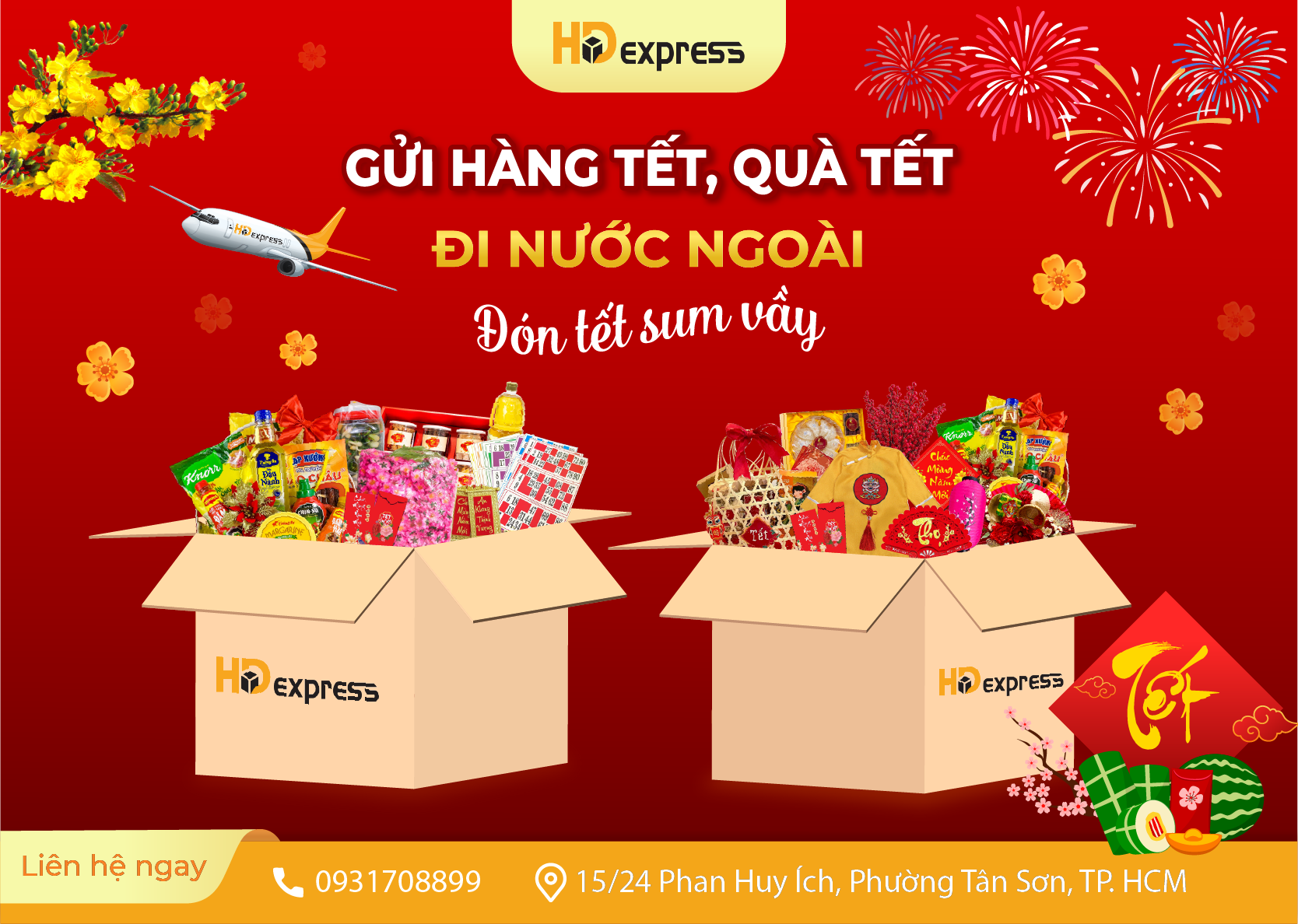 Gửi hàng tết, quà tết đi nước ngoài