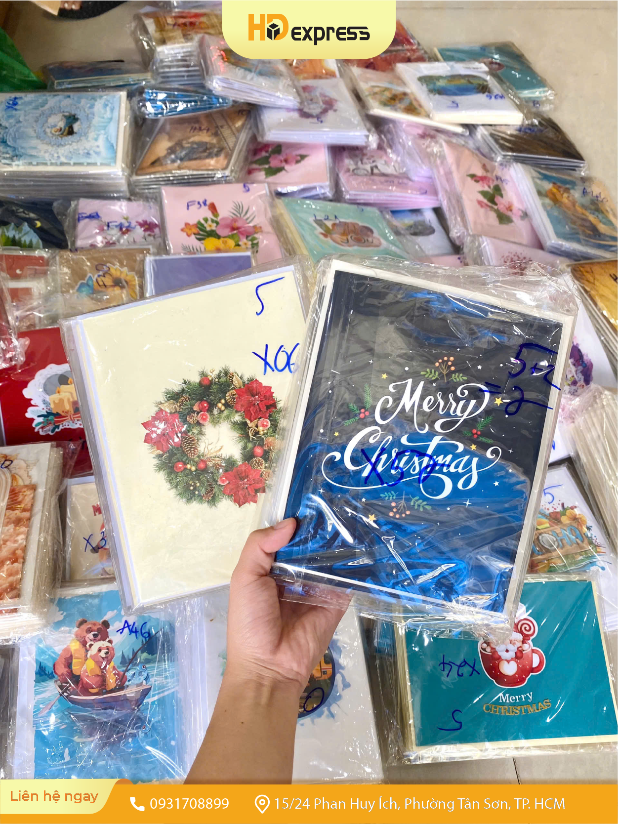 Gửi thiệp giáng sinh đi nước ngoài tại HD Express