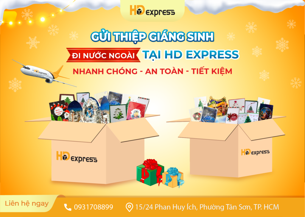 Gửi thiệp giáng sinh đi nước ngoài