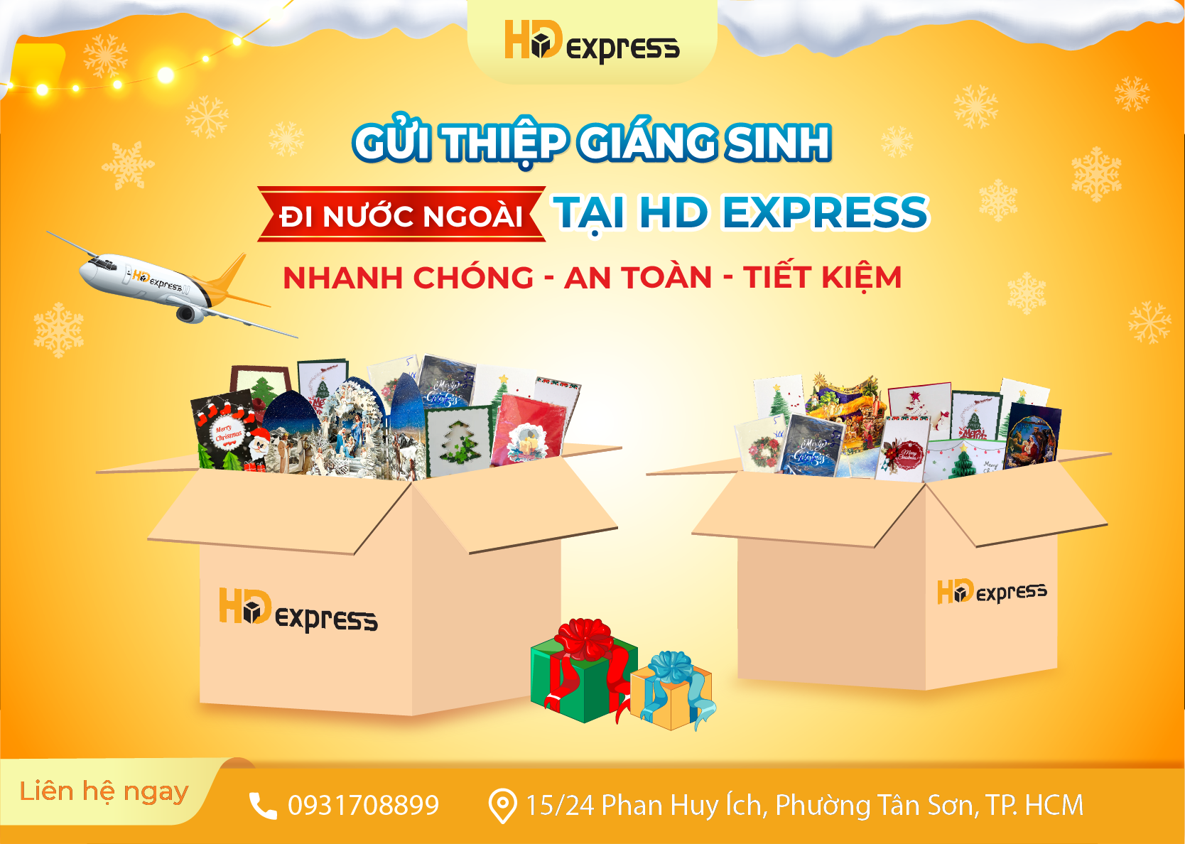 Gửi thiệp giáng sinh đi nước ngoài