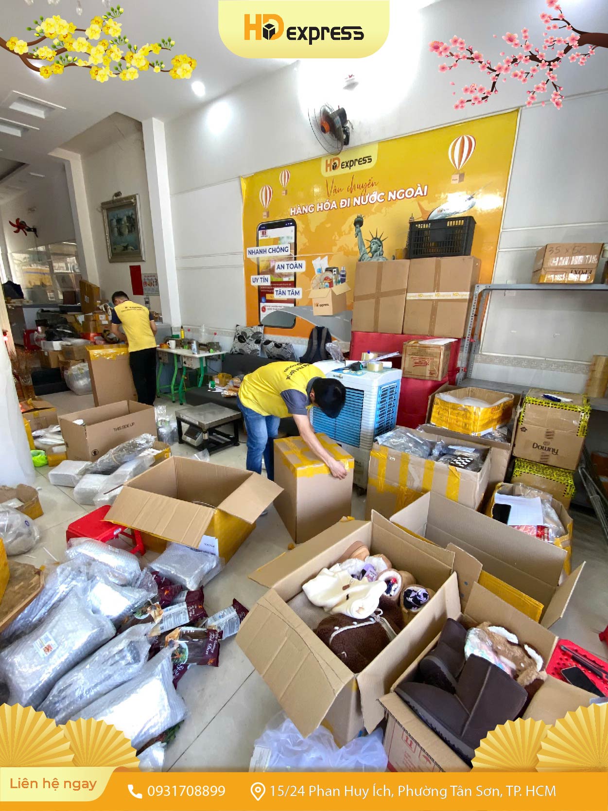 HD Express chuyên gửi quần áo tết, áo dài đi nước ngoài