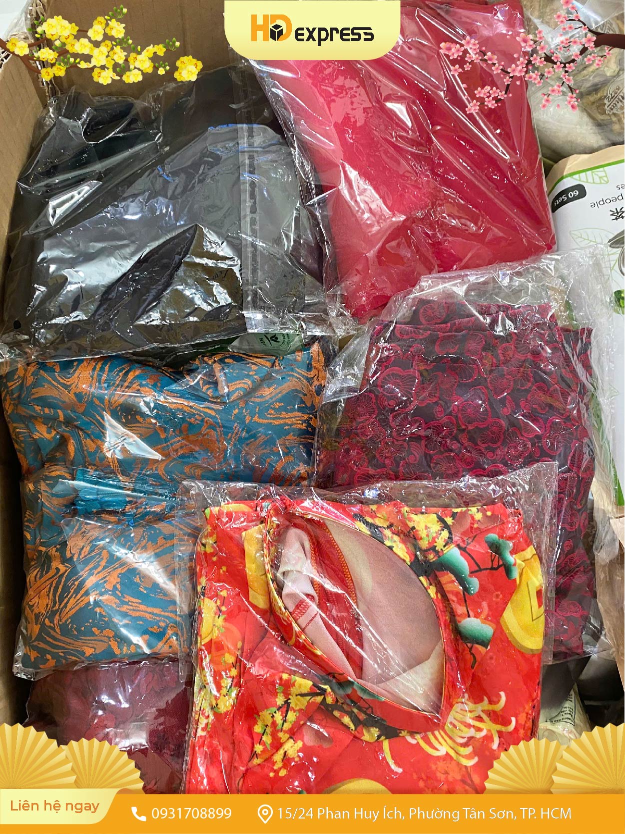 Gửi quần áo tết, áo dài đi nước ngoài tại HD Express