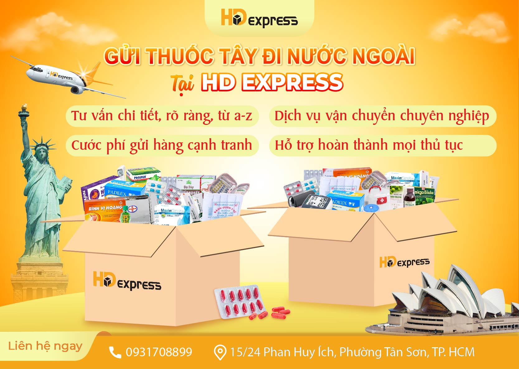 Gửi thuốc tây đi nước ngoài