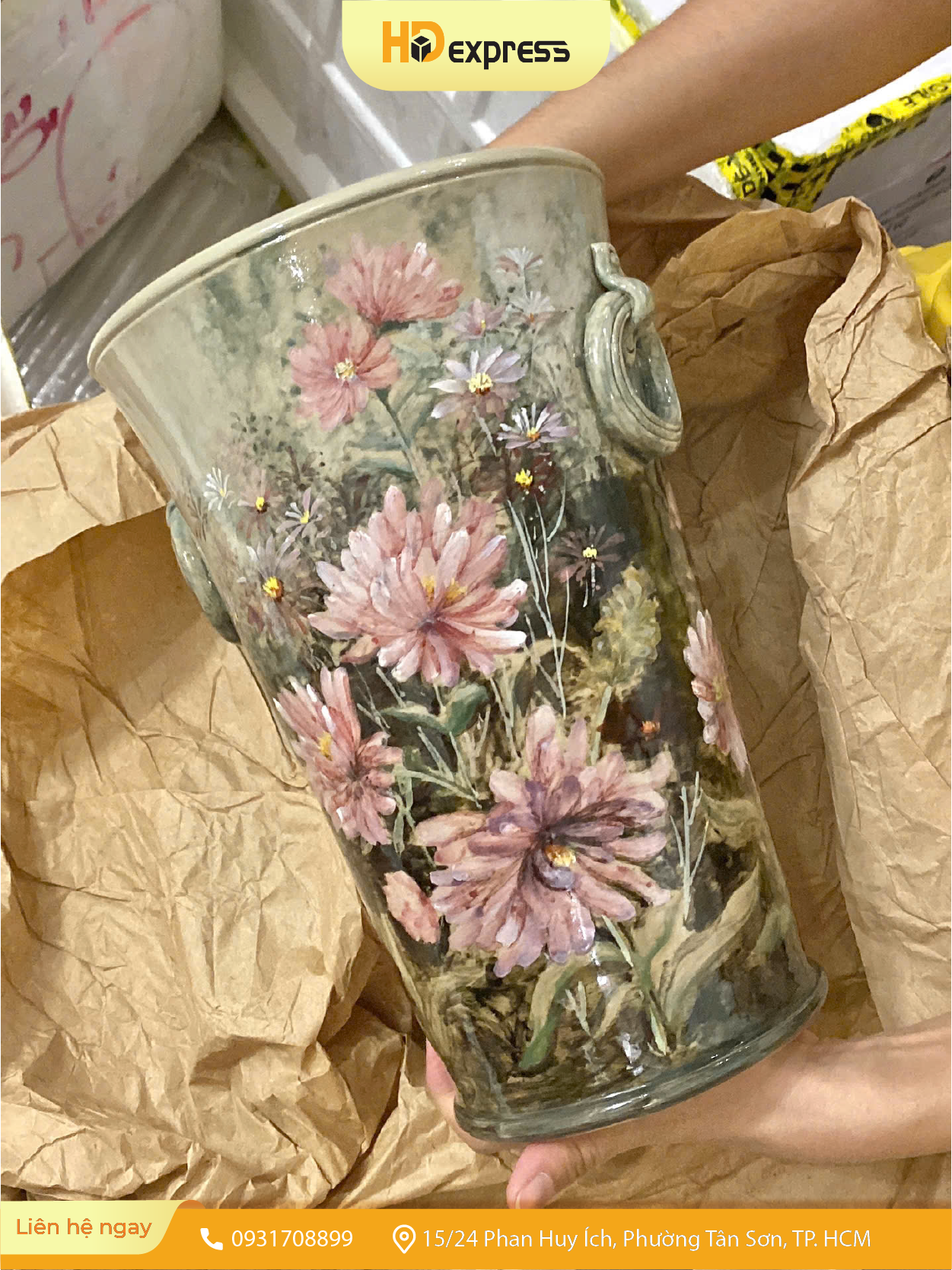 Gửi hàng gốm sứ đi Châu Âu tại HD Express