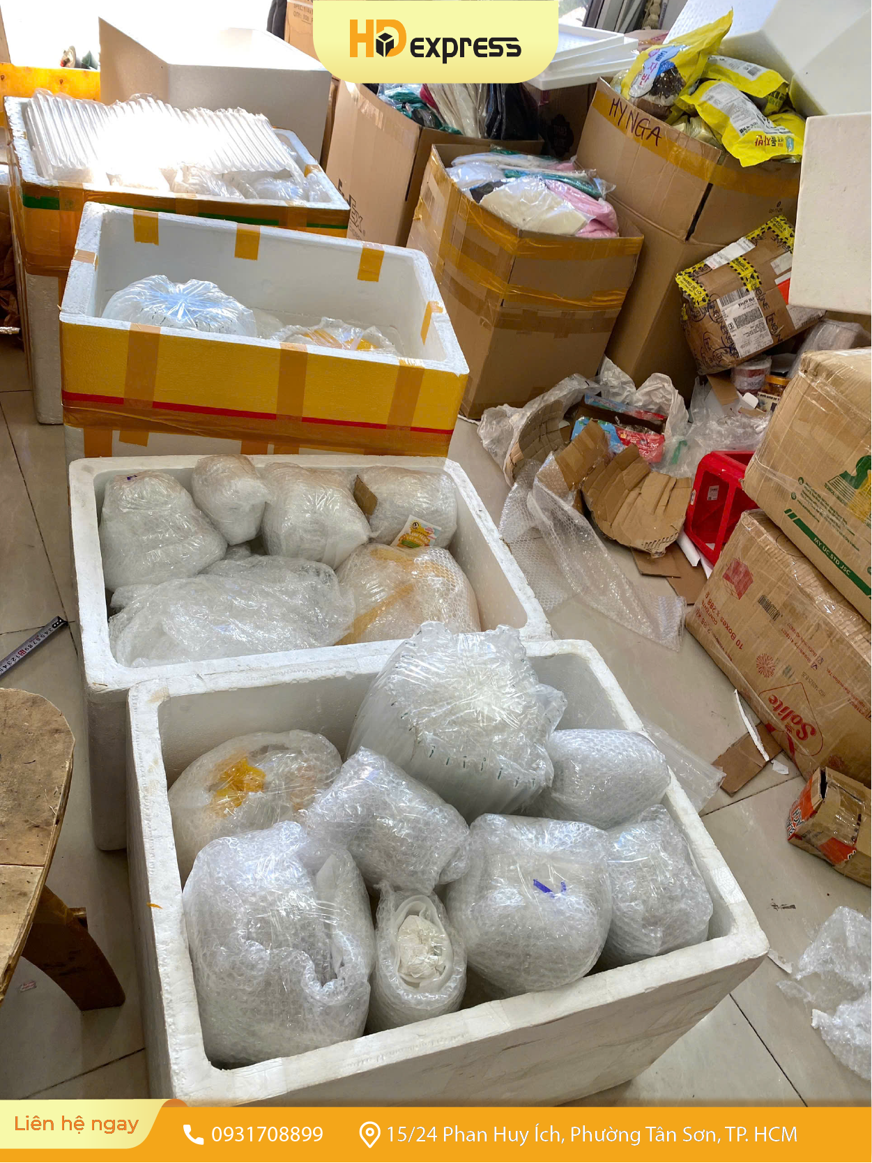 HD Express xử lý hàng gốm sứ 