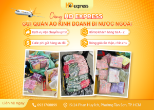 Gửi quần áo kinh doanh đi nước ngoài