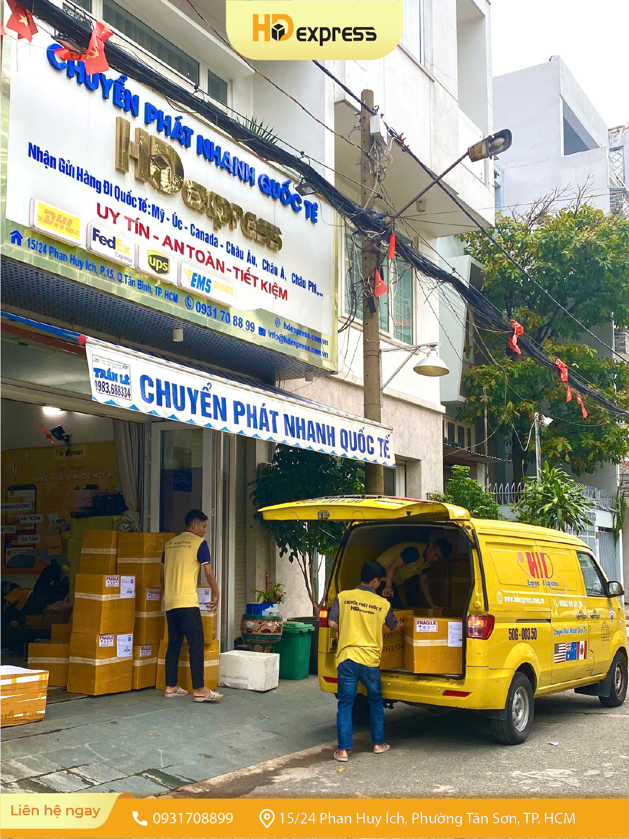 HD Express vận chuyển mỹ phẩm đi  Mỹ nhanh chóng, an toàn