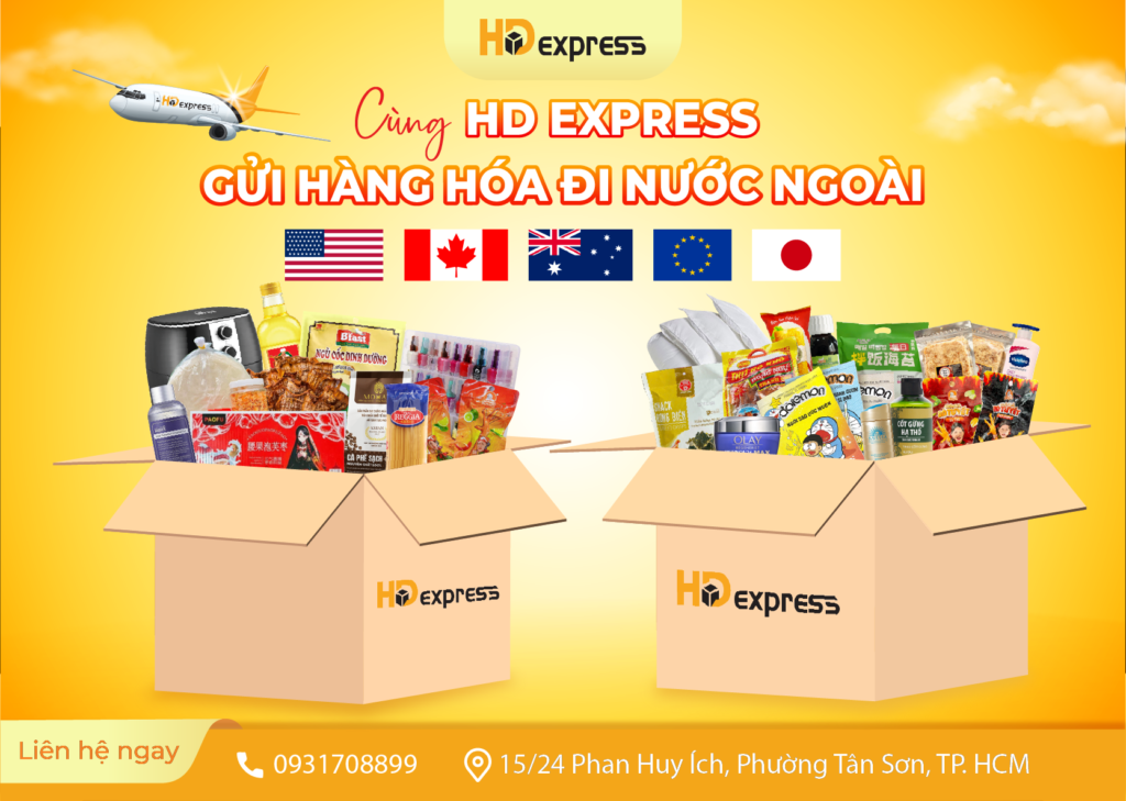 Gửi hàng hóa đi nước ngoài tại HD Express