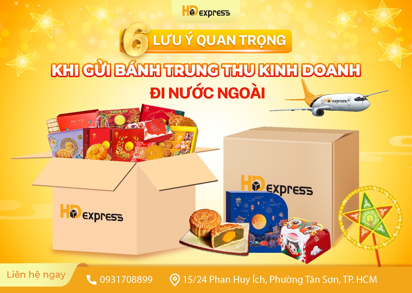 Gửi bánh trung thu kinh doanh đi nước ngoài