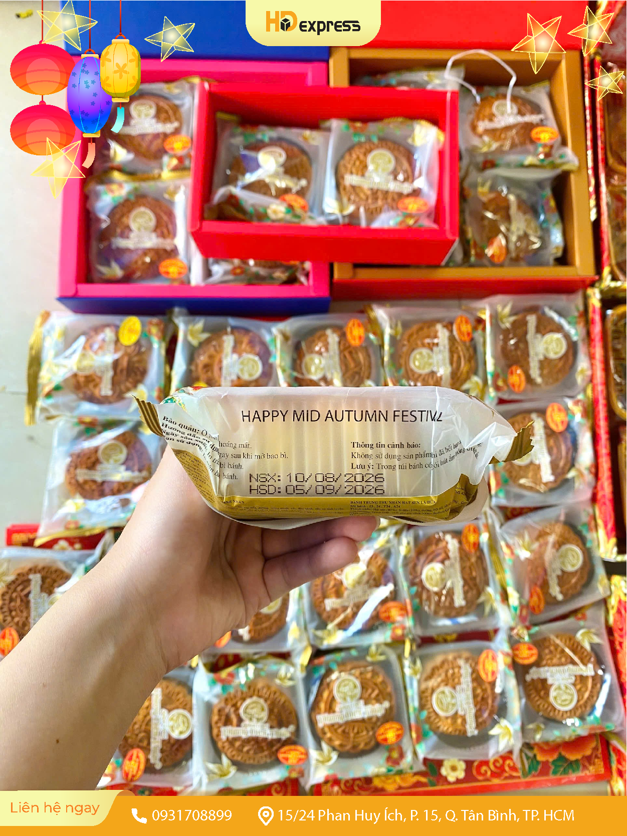 HD Express kiểm tra hạn sử dụng bánh trung thu