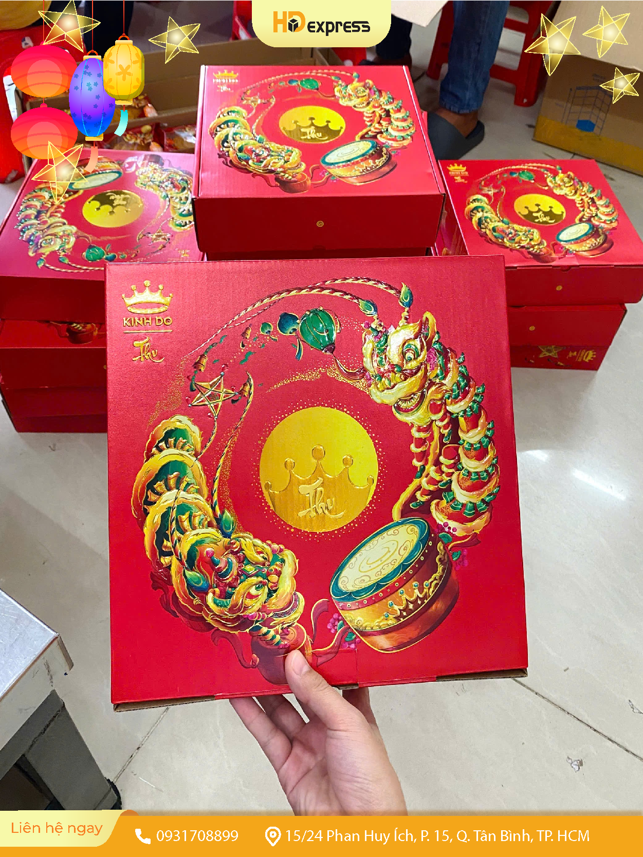 Bánh trung thu Kinh Đô gửi tặng người thân ở Mỹ