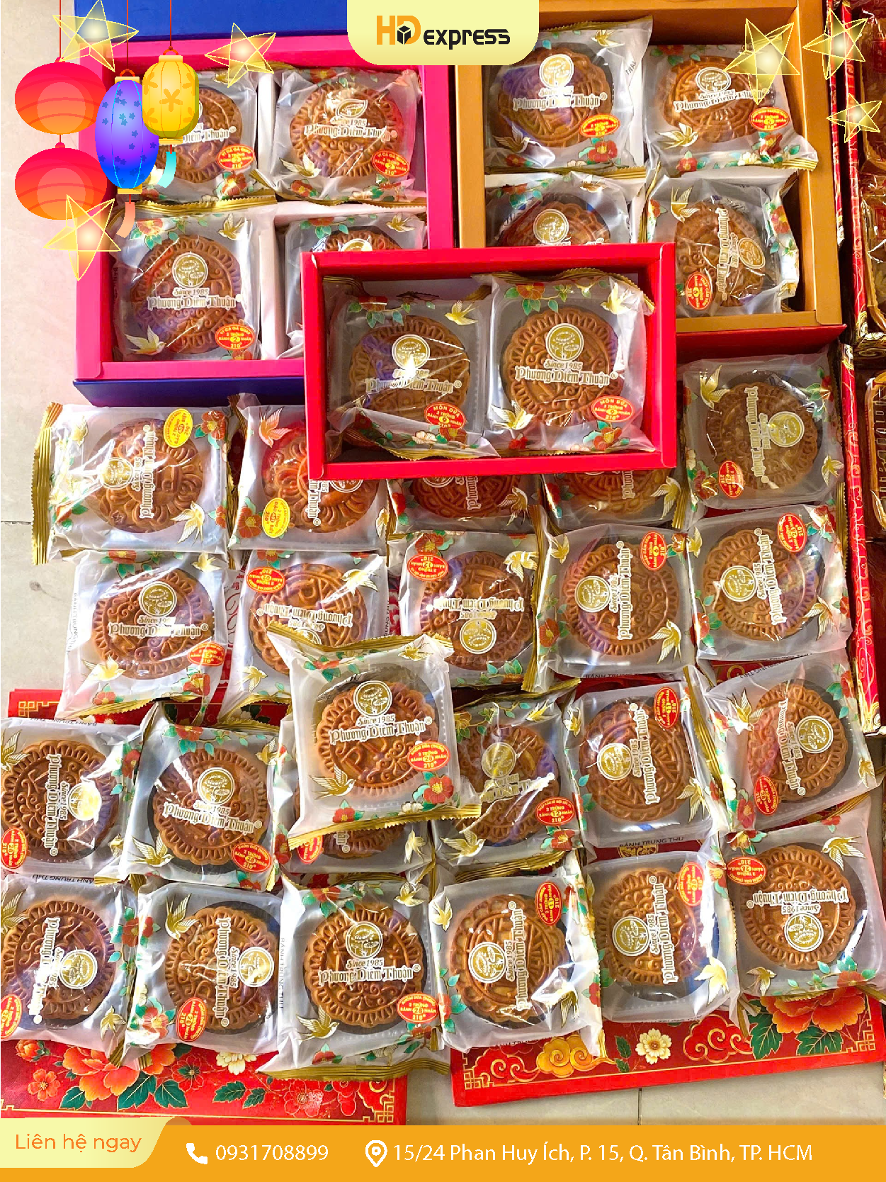 Bánh trung thu Đông Phương gửi đi nước ngoài tại HD Express