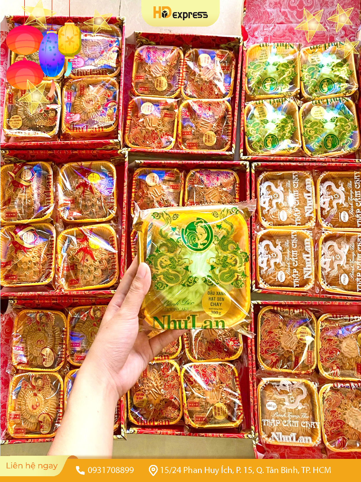 Gửi bánh trung thu kinh doanh đi nước ngoài tại HD Express