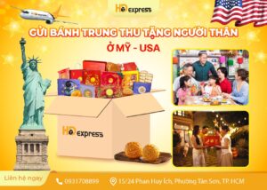 Gửi bánh trung thu tặng người thân ở Mỹ