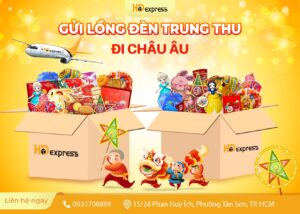 Gửi lồng đèn trung thu đi Châu Âu
